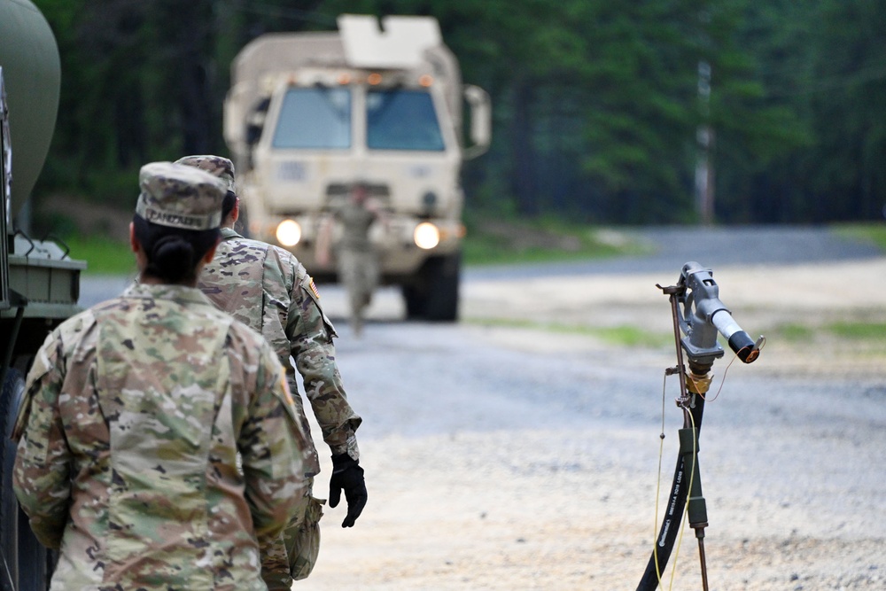 FORT DIX-DRIVER TRAINING AREA 4 78th Division Conduction Refueling operations. JULY 19, 2023