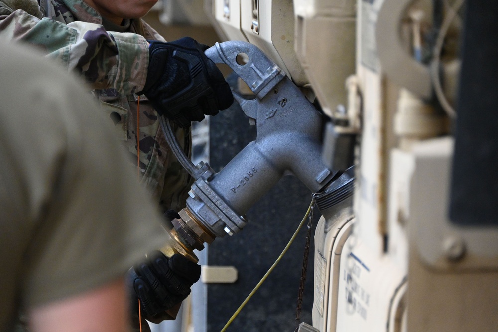 FORT DIX-DRIVER TRAINING AREA 4 78th Division Conducting Refueling operations. JULY 19, 2023