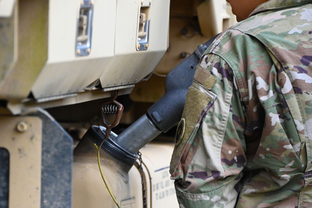 FORT DIX-DRIVER TRAINING AREA 4 78th Division Conduction Refueling operations. JULY 19, 2023