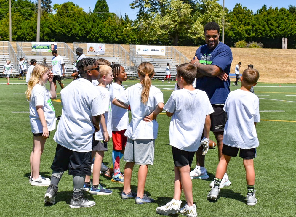 Seahawks player aims to inspire JBLM youth