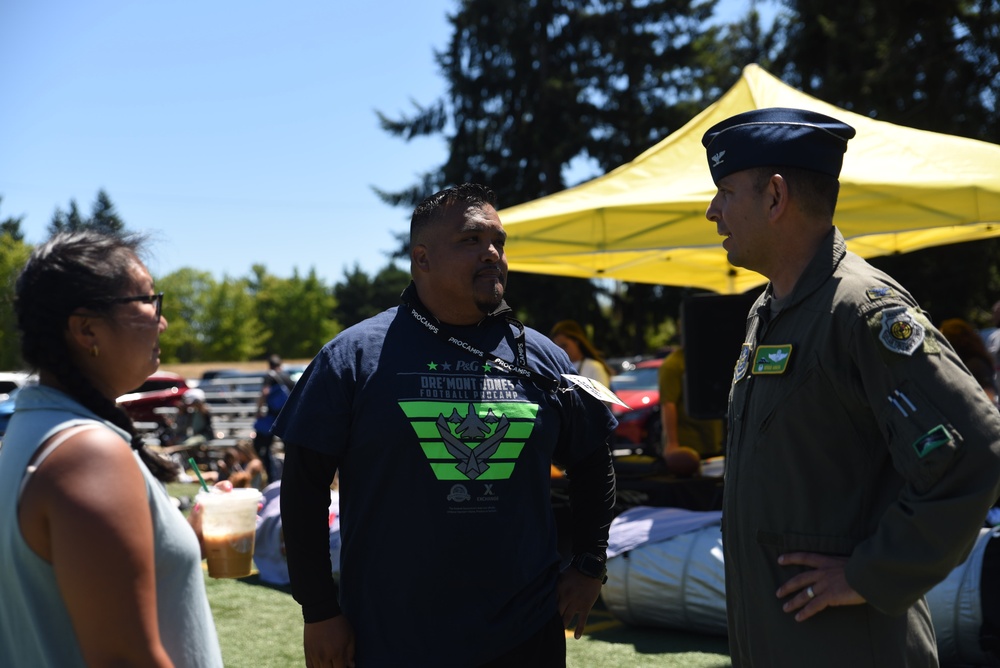 Seahawks Dre’Mont Jones host football camp for JBLM children