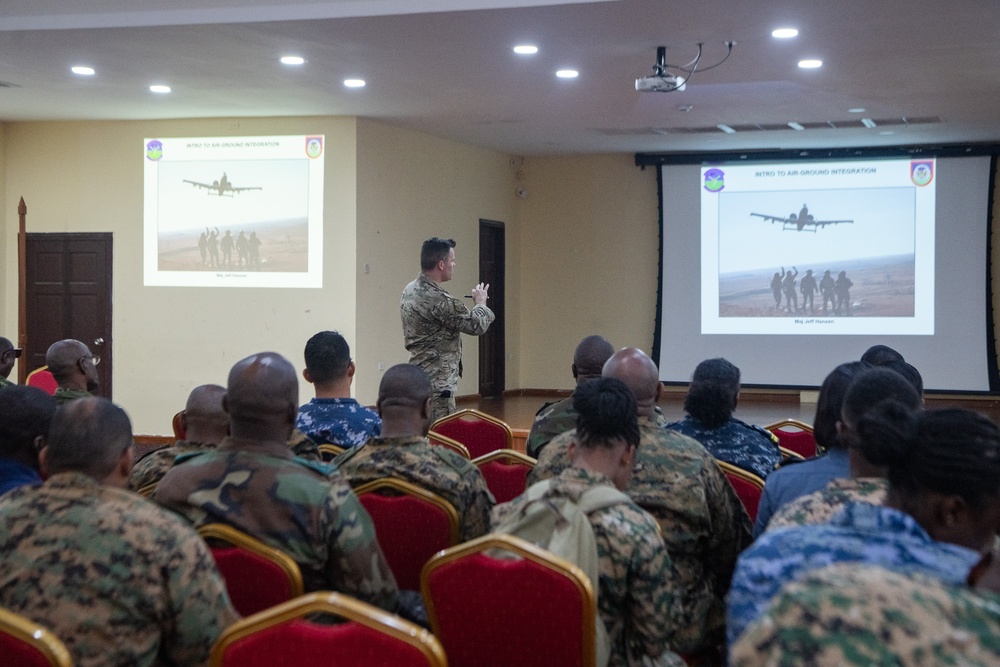 Oklahoma ANG briefs air ground integration at Tradewinds 23 to multinational forces