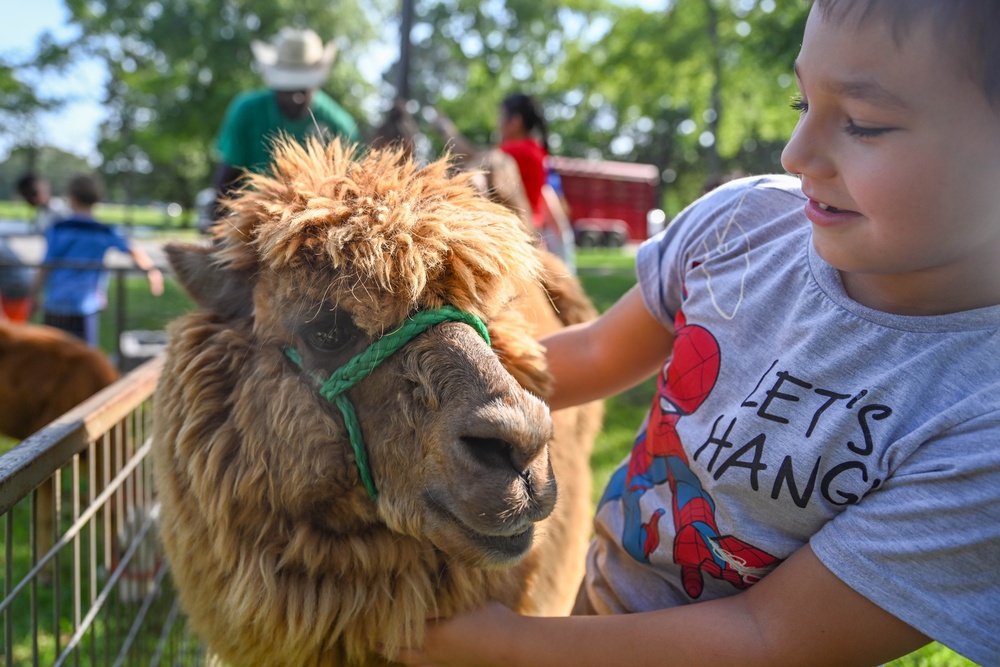 Cockrills Petting Zoo Visits LRAFB