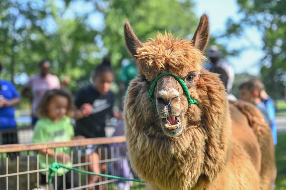 Cockrills Petting Zoo Visits LRAFB