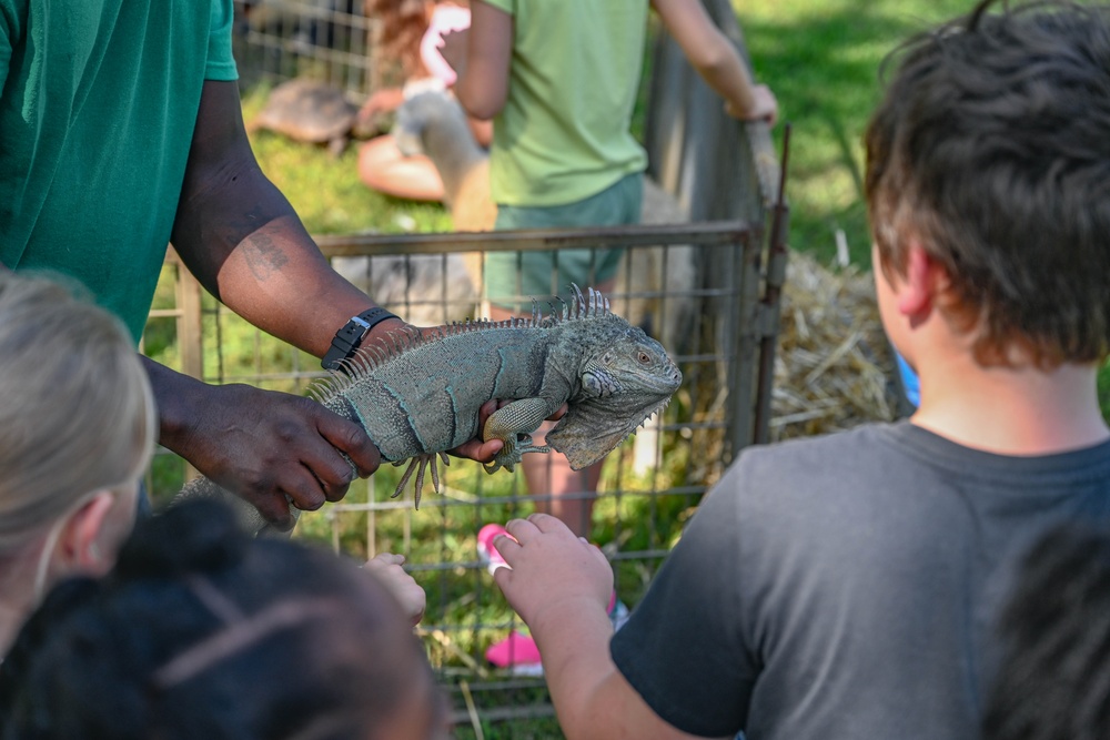 Cockrills Petting Zoo Visits LRAFB