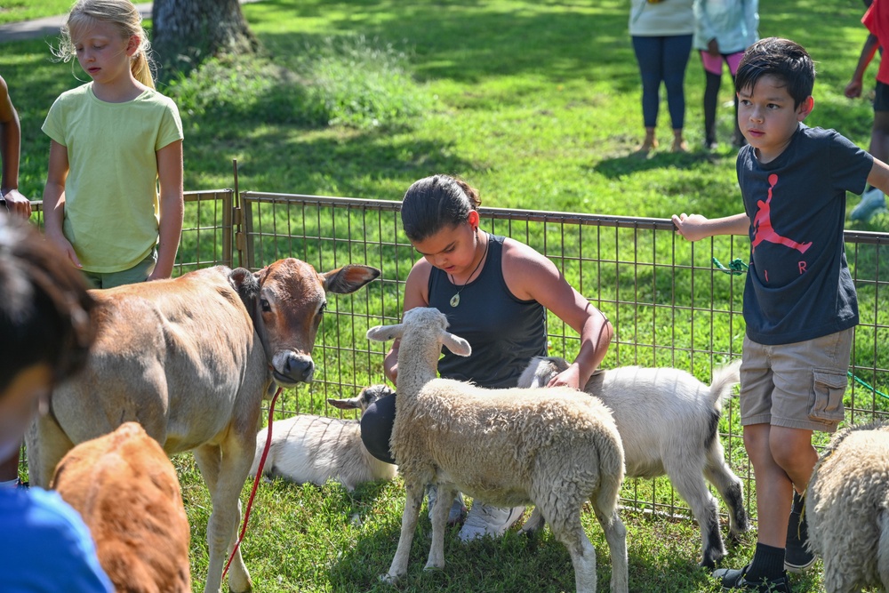 Cockrills Petting Zoo Visits LRAFB