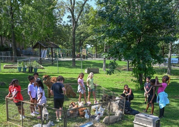 Cockrills Petting Zoo Visits LRAFB