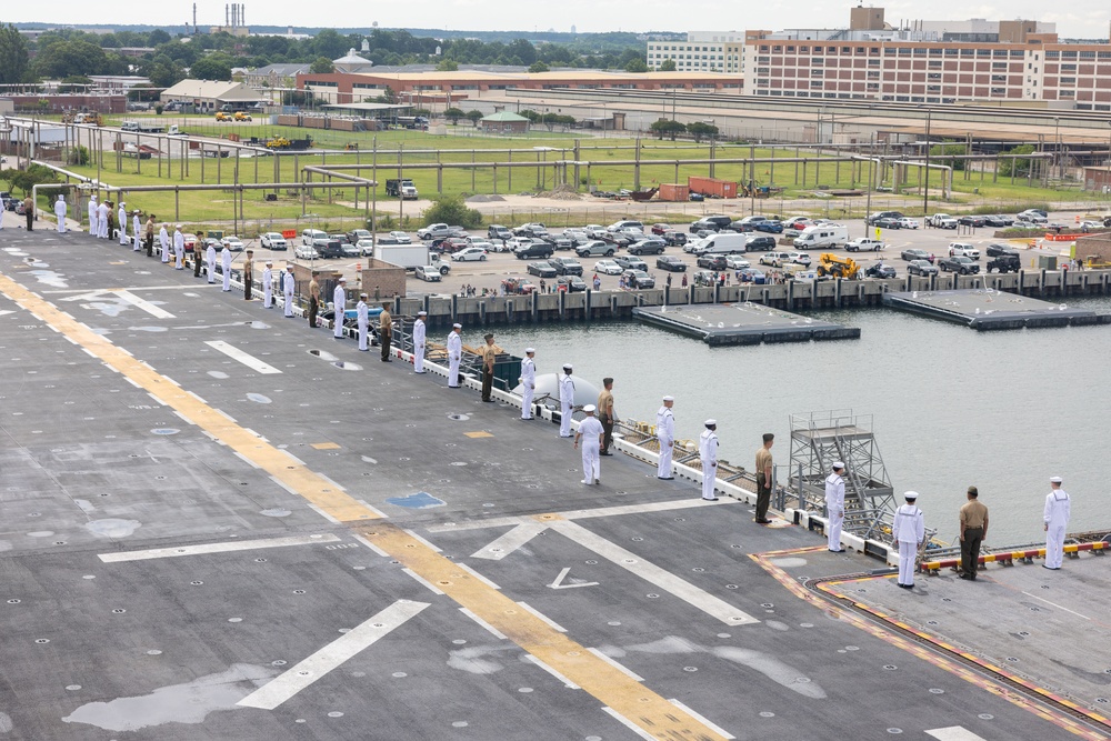 Man the Rails: BAT ARG/26th MEU(SOC) Departs Norfolk For Deployment