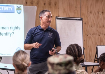 International instructors teach human rights, Women, Peace and Security for TRADEWINDS 23