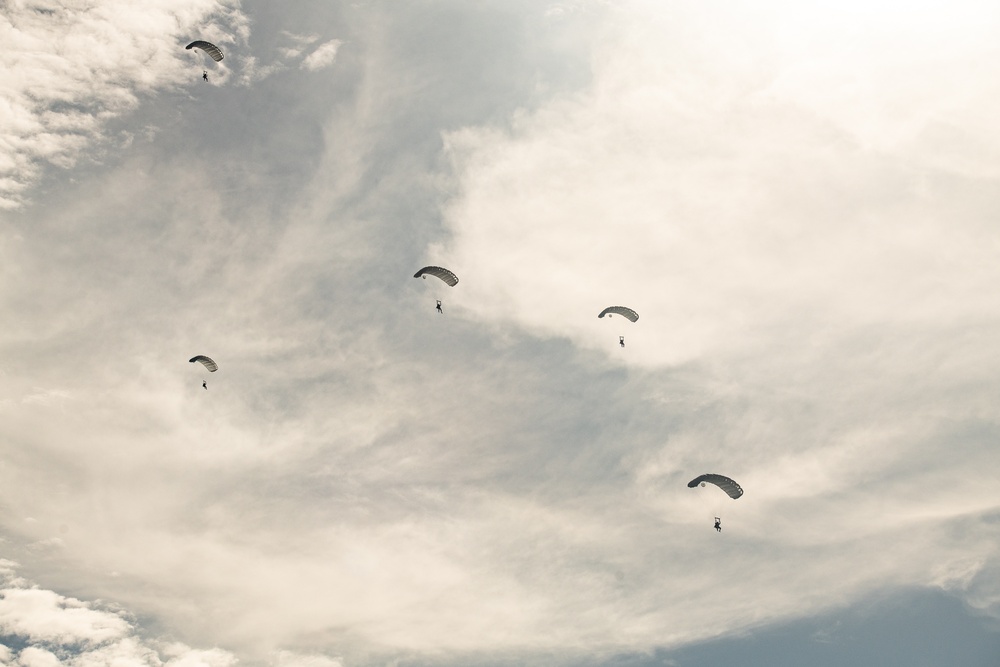 U.S., multinational partners conduct air jump during TRADEWINDS23