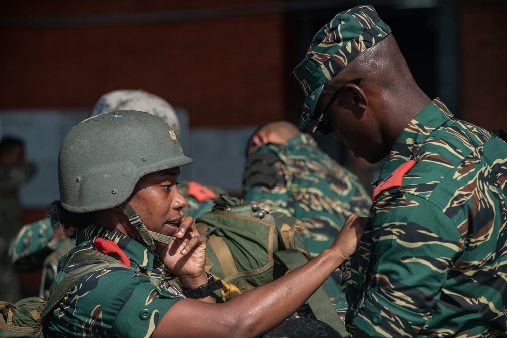 U.S., multinational partners conduct air jump during TRADEWINDS23