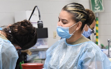 Martinez assists in dental care