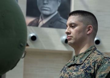 SSgt Isaac Cordova receives a Navy Commendation Medal