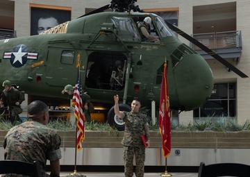 SSgt Isaac Cordova receives a Navy Commendation Medal