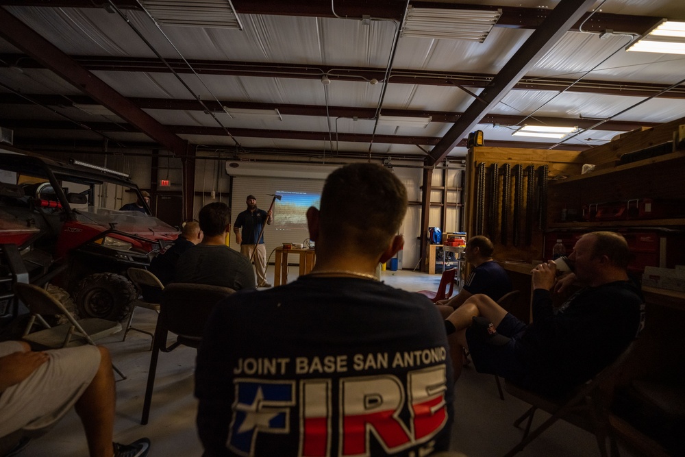 Firefighters learn skills essential to protecting JBSA’s natural areas