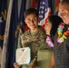 Specialist Rene Rodriguez receives the Soldiers Medal