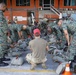 Service members of Belize, Mexico, Guyana, France, and U.S. train in airborne based operations.