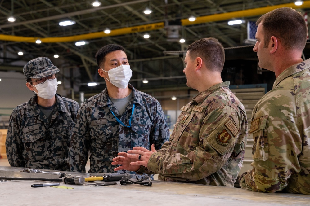 Tinker AFB Airmen brief JASDF on ABDR during MG23