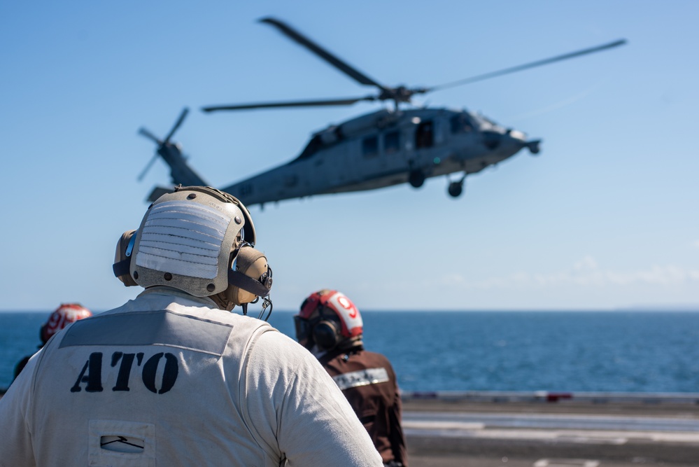 USS Ronald Reagan (CVN 76) conducts flight operations