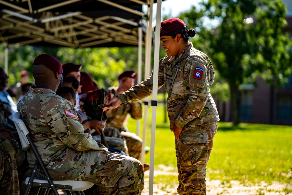 223rd QM Field Feeding Company Change of Responsibility