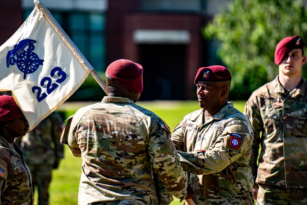 223rd QM Field Feeding Company Change of Responsibility