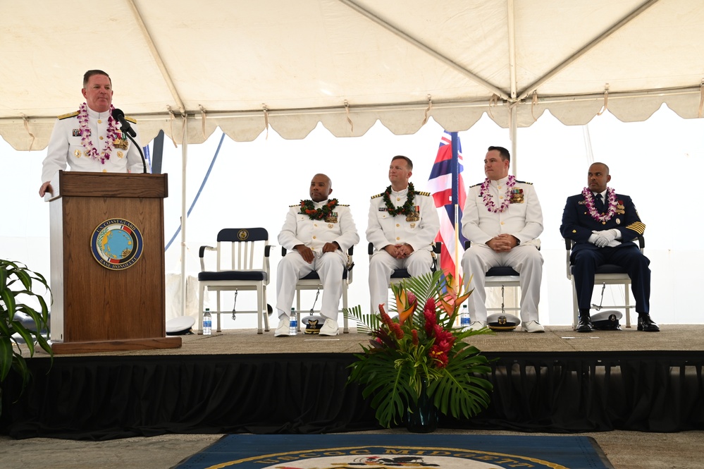 U.S. Coast Guard Cutter Midgett holds change of command ceremony