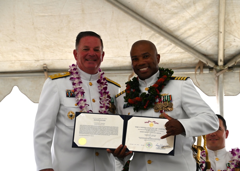 U.S. Coast Guard Cutter Midgett holds change of command ceremony