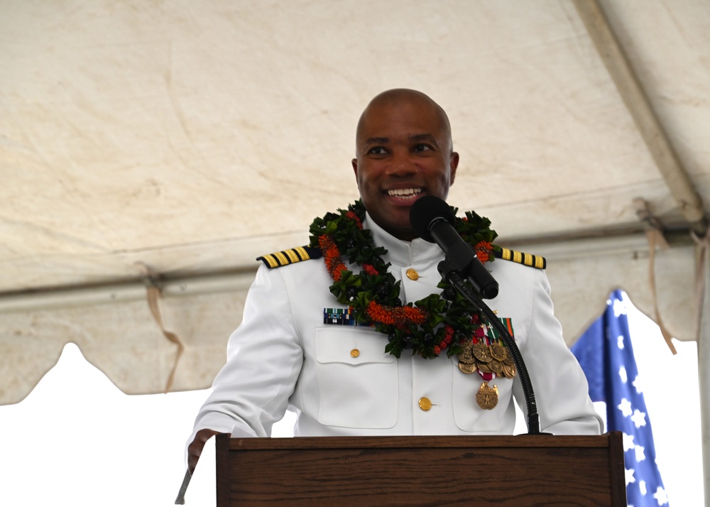 U.S. Coast Guard Cutter Midgett holds change of command ceremony