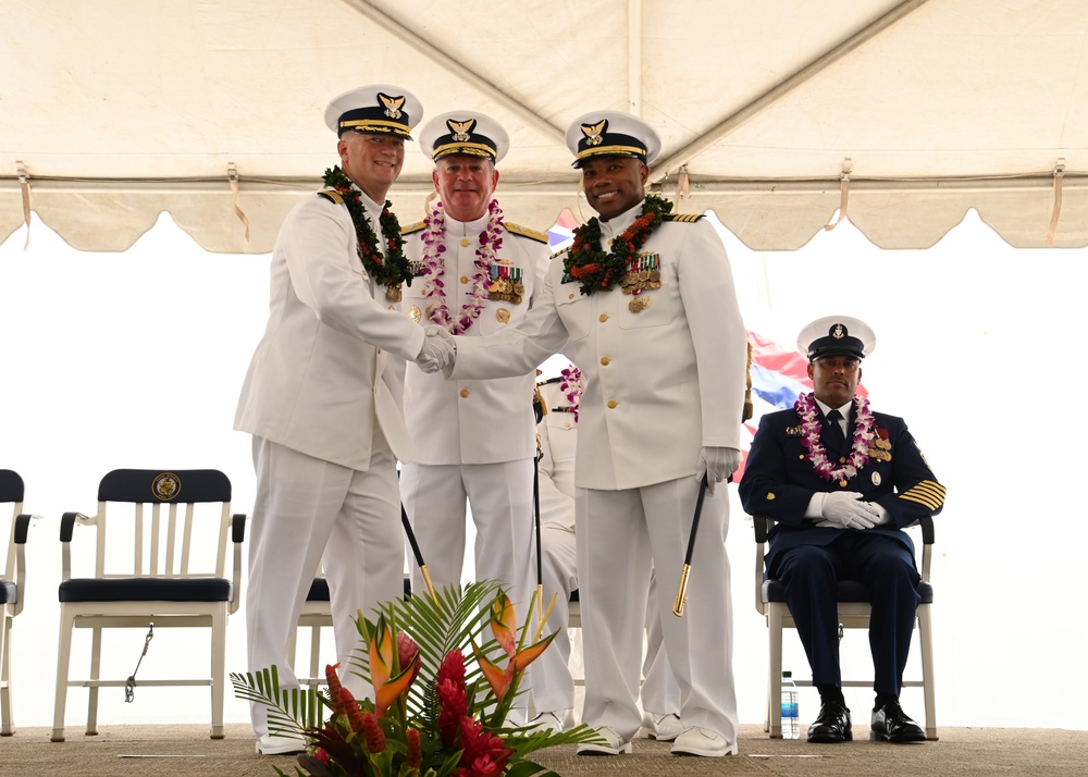 U.S. Coast Guard Cutter Midgett holds change of command ceremony