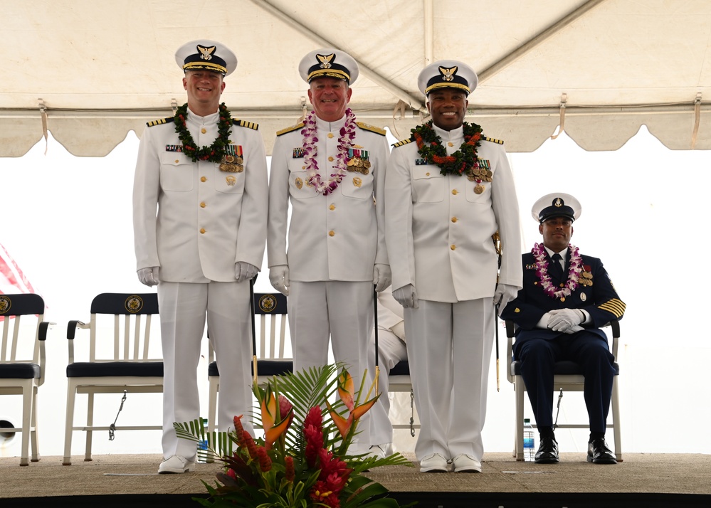 U.S. Coast Guard Cutter Midgett holds change of command ceremony