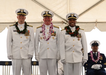U.S. Coast Guard Cutter Midgett holds change of command ceremony