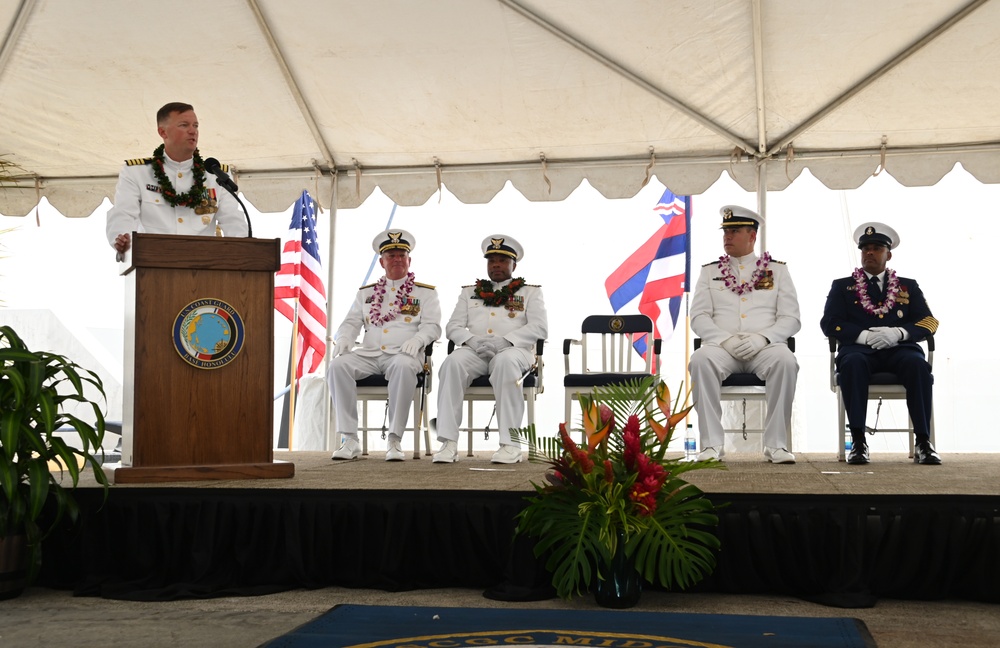 U.S. Coast Guard Cutter Midgett holds change of command ceremony