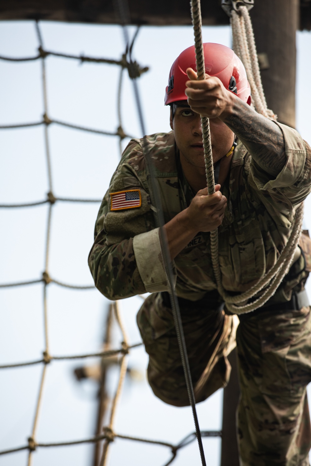 1st Inf. Div. Soldiers Train Cadets at CST Obstacle Course