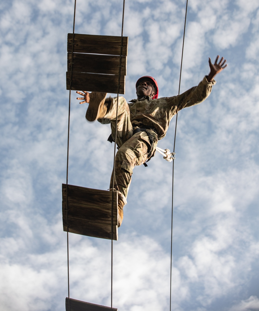 1st Inf. Div. Soldiers Train Cadets at CST Obstacle Course