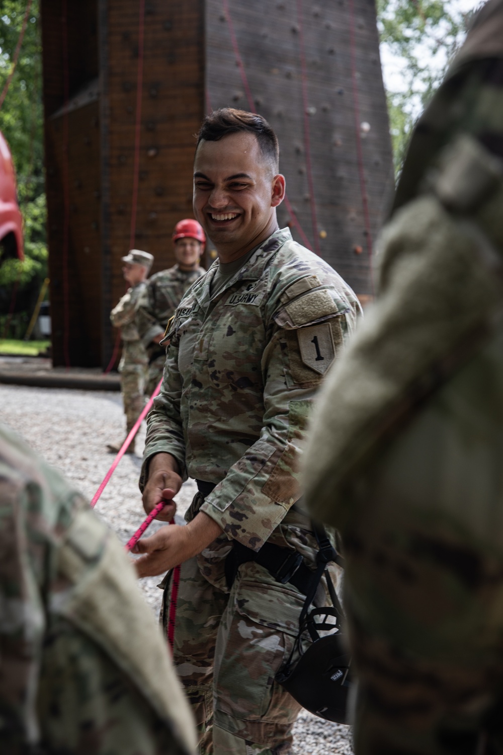 1st Inf. Div. Soldiers Train Cadets at CST Obstacle Course