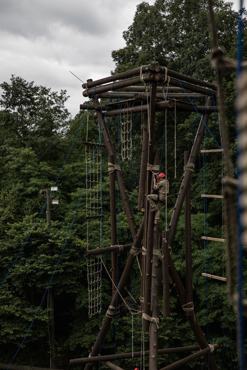 1st Inf. Div. Soldiers Train Cadets at CST Obstacle Course