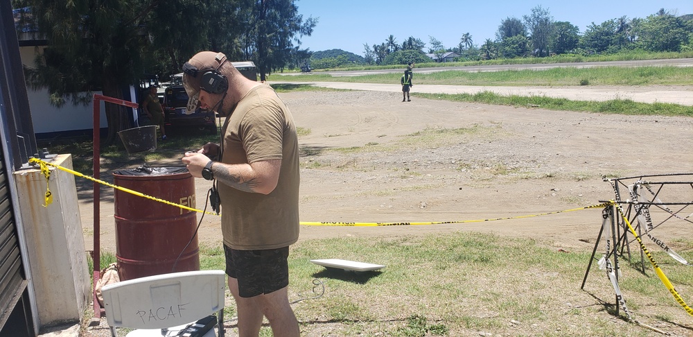 The 644th CBCS provides mobile communication for training with the Philippine Air Force