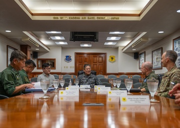 JASDF aero safety service group commander visits Kadena