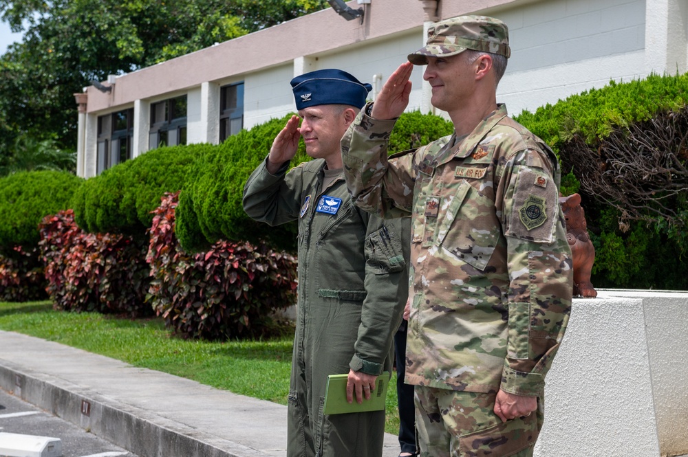 JASDF aero safety service group commander visits Kadena