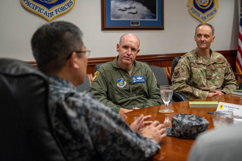 JASDF aero safety service group commander visits Kadena