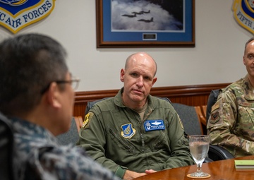 JASDF aero safety service group commander visits Kadena