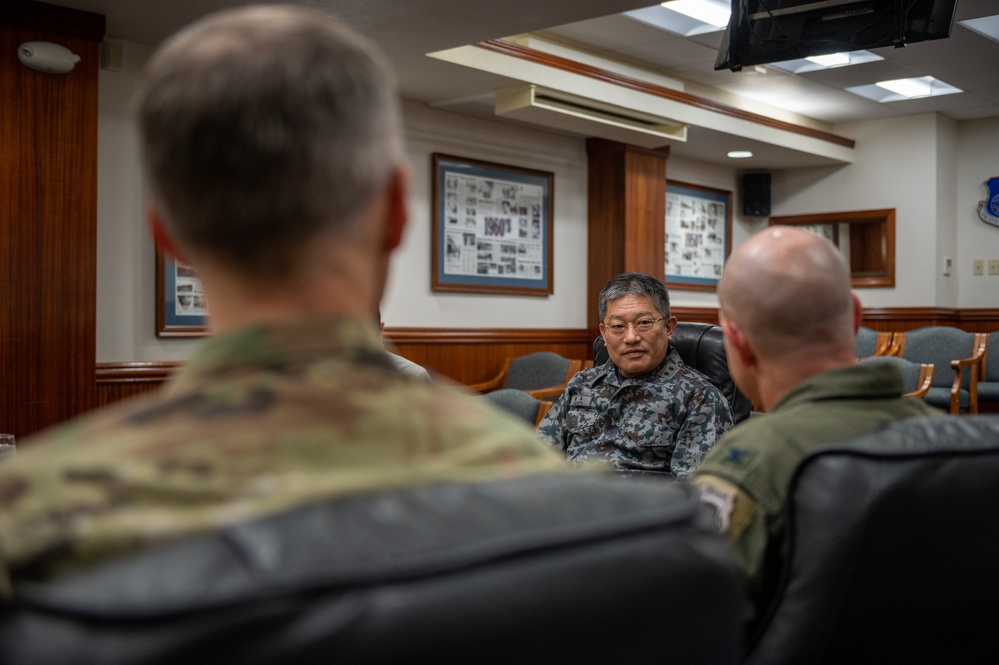 JASDF aero safety service group commander visits Kadena