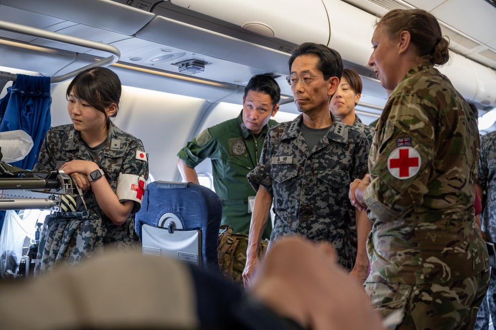 Five nations perform multi-Lateral Aeromedical Evacuation training during MG23