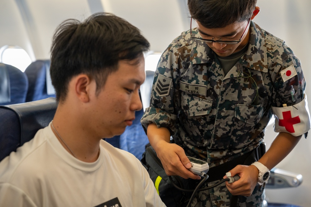 Five nations perform multi-Lateral Aeromedical Evacuation training during MG23