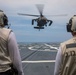 USS Ralph Johnson Sailors conduct flight quarters in the Sea of Japan.