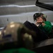 Strike Fighter Squadron (VFA) 2 Sailor Conducts Maintenance Aboard USS Carl Vinson (CVN 70)