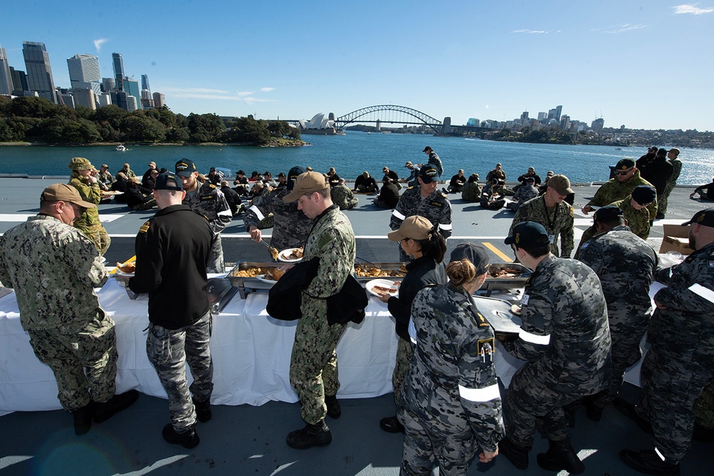 USS Canberra Commissioning in Sydney Australia