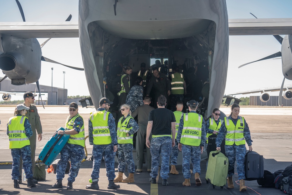 Aircraft arrive for Talisman Sabre 23