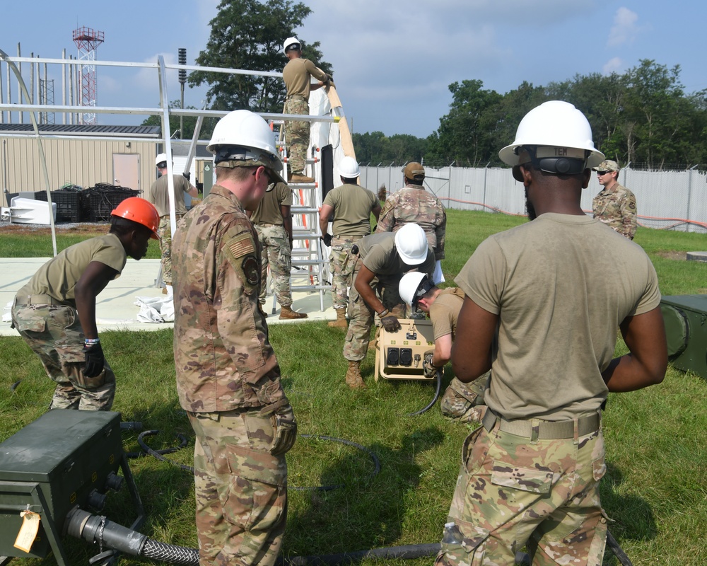 Joint Base Andrews engineers conduct bivouac training to enhance skills, capabilities