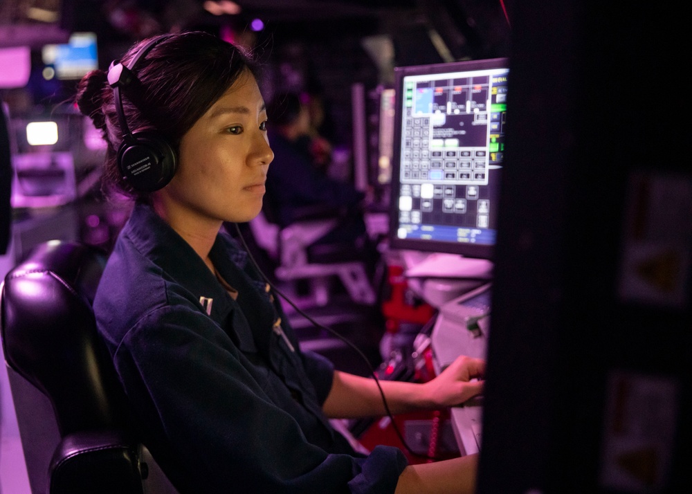 Sailors Stand Watch Aboard USS John Finn (DDG 113)